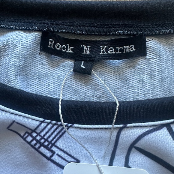 ROCK ‘N KARMA Pocket Sweatshirt Dress - Cowgirl Print Size L - Picture 3 of 13